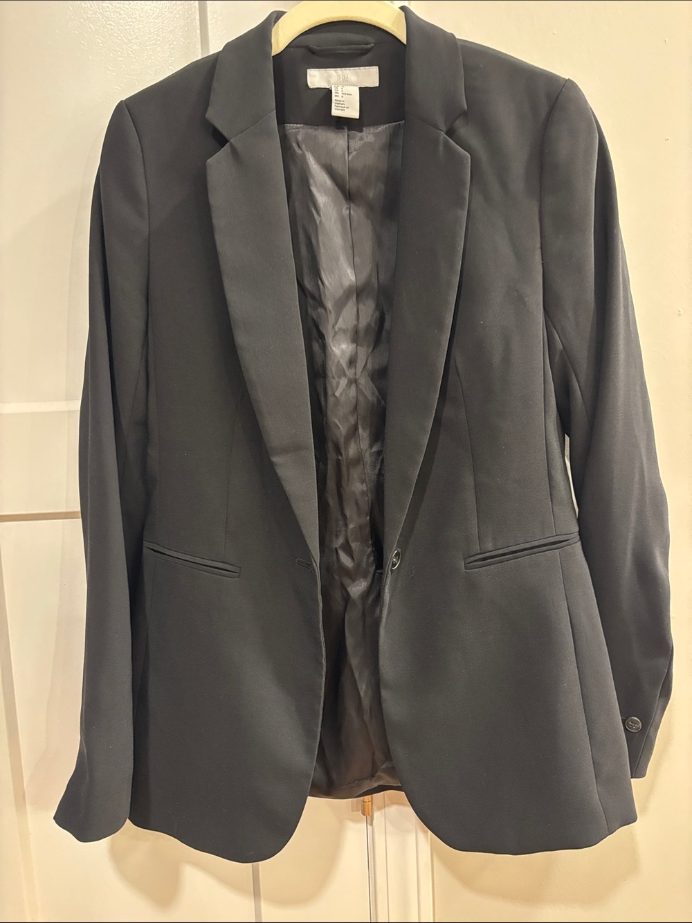 H&M Black Women's Tailored Blazer Jacket